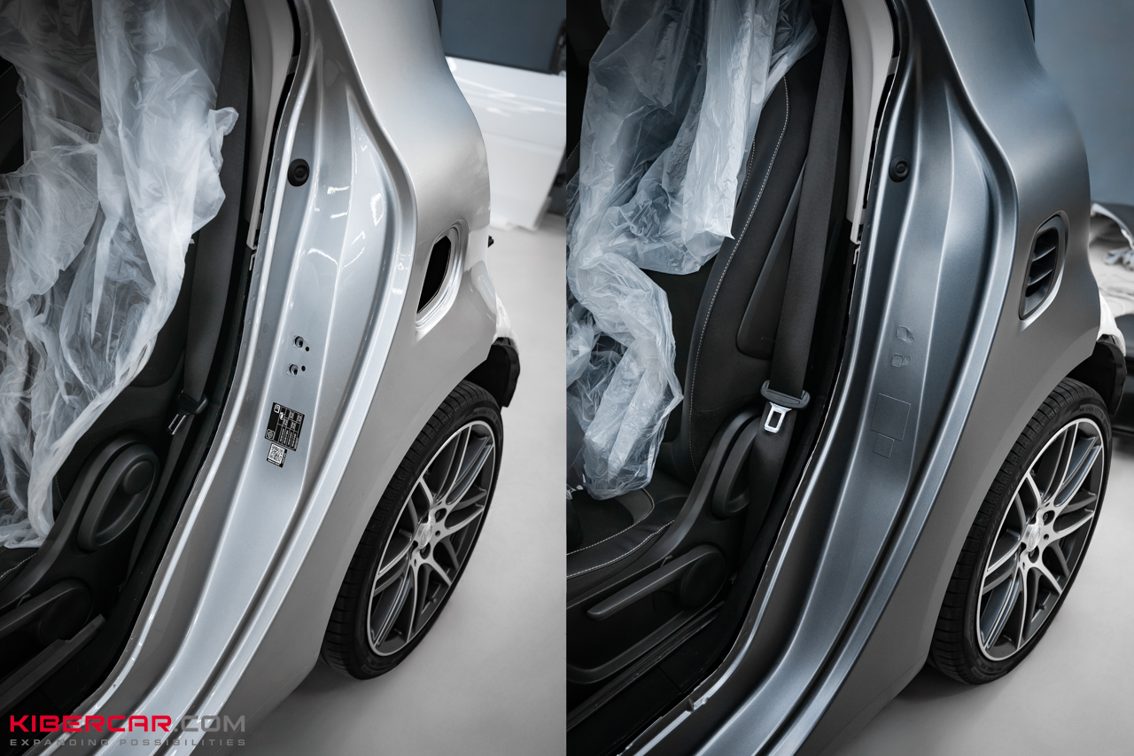 Полное преображение Smart Fortwo: оклейка кузова и проемов матовой цветной виниловой пленкой