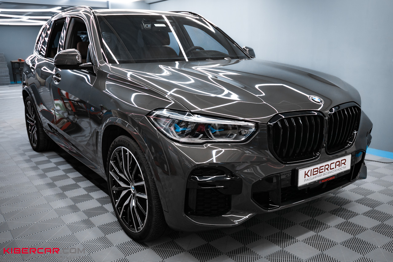 Ламинация карбоном элементов салона BMW X5