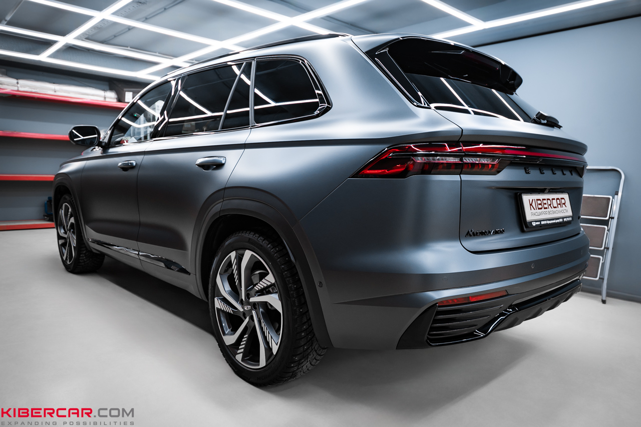 Geely Monjaro: антихром и оклейка кузова матовой пленкой