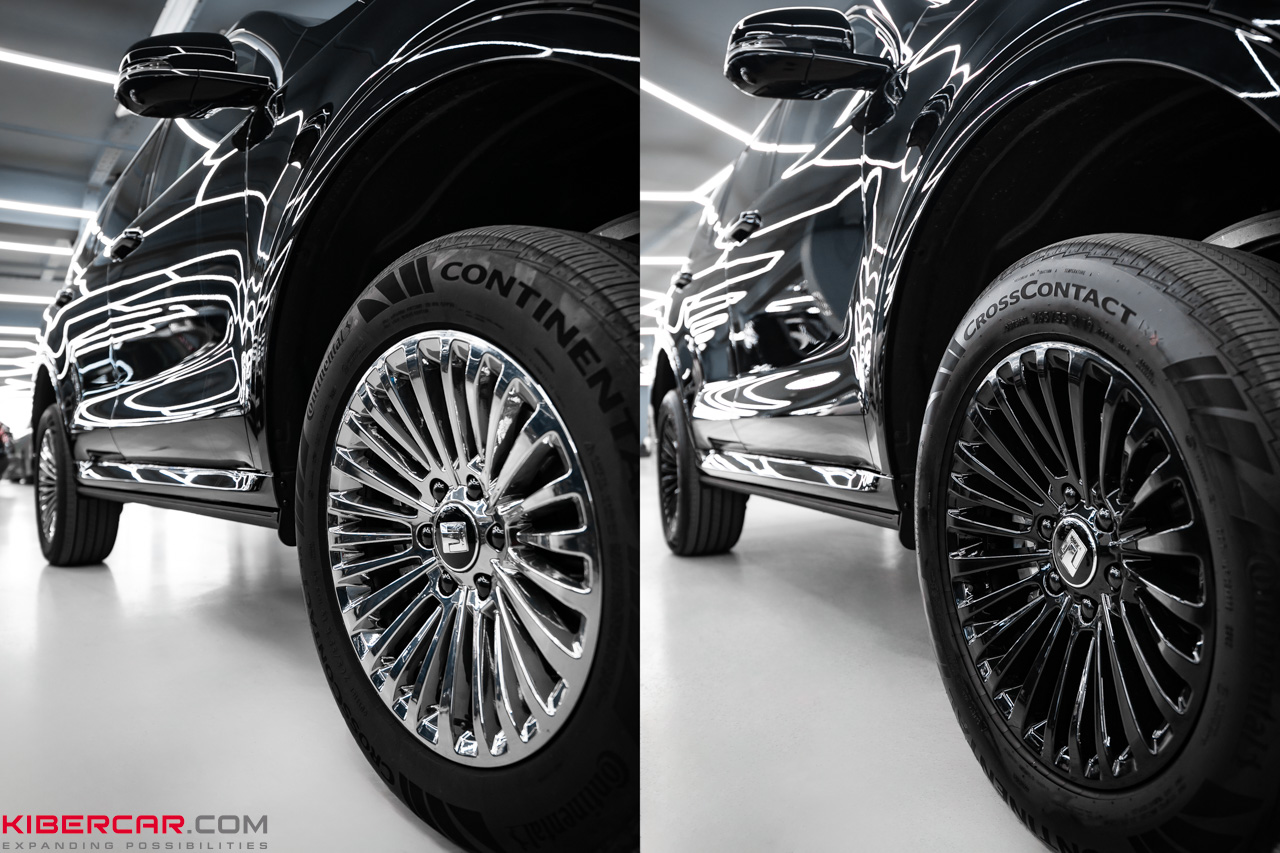 Tank 500: антихром и покраска дисков