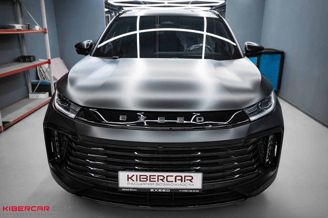 Антихром и оклейка пленкой с матовым эффектом на EXEED VX