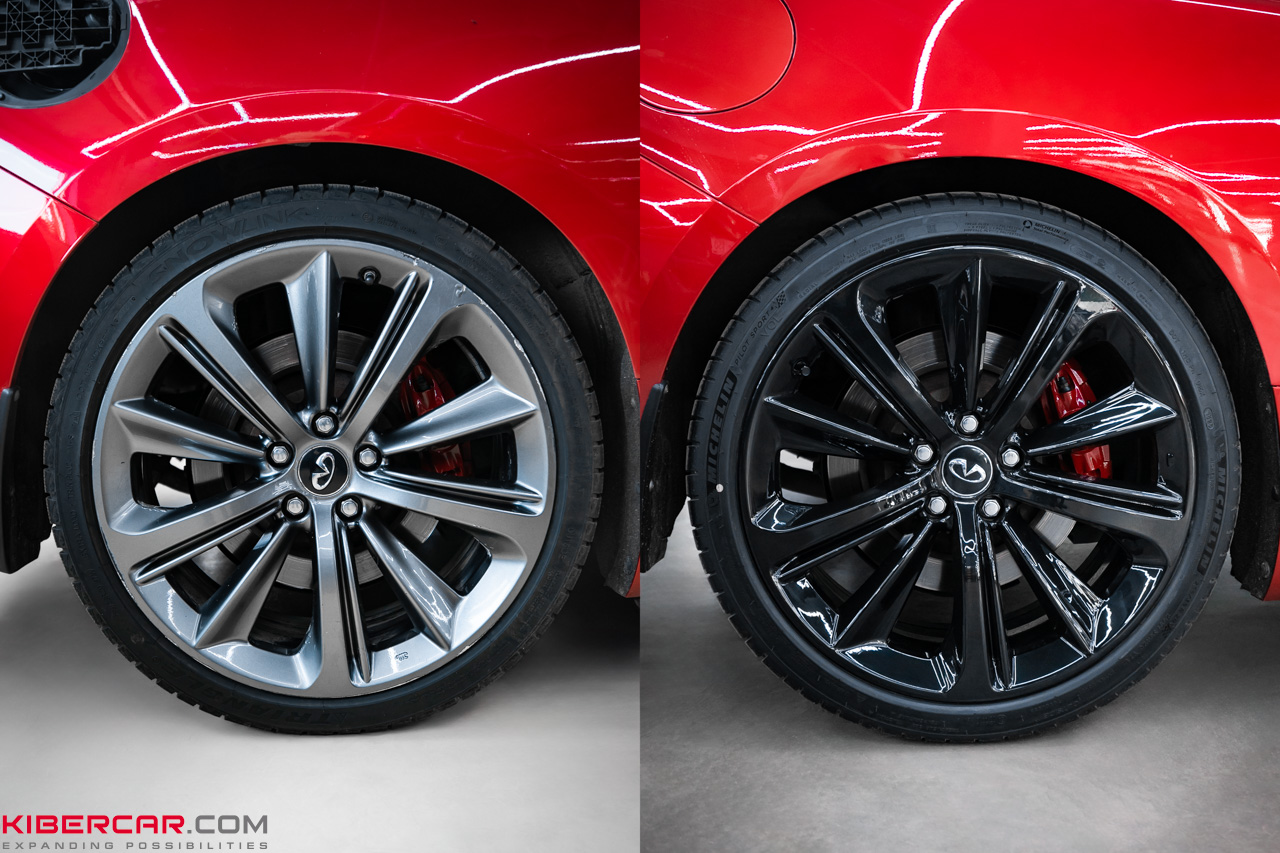 Восстановление и покраска дисков на Infiniti Q60S