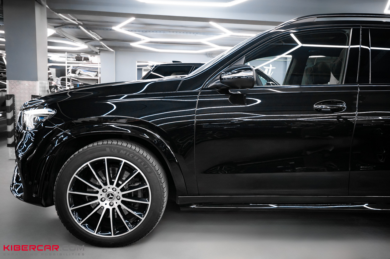 Покраска дисков с алмазной проточкой на Mercedes-Benz GLE