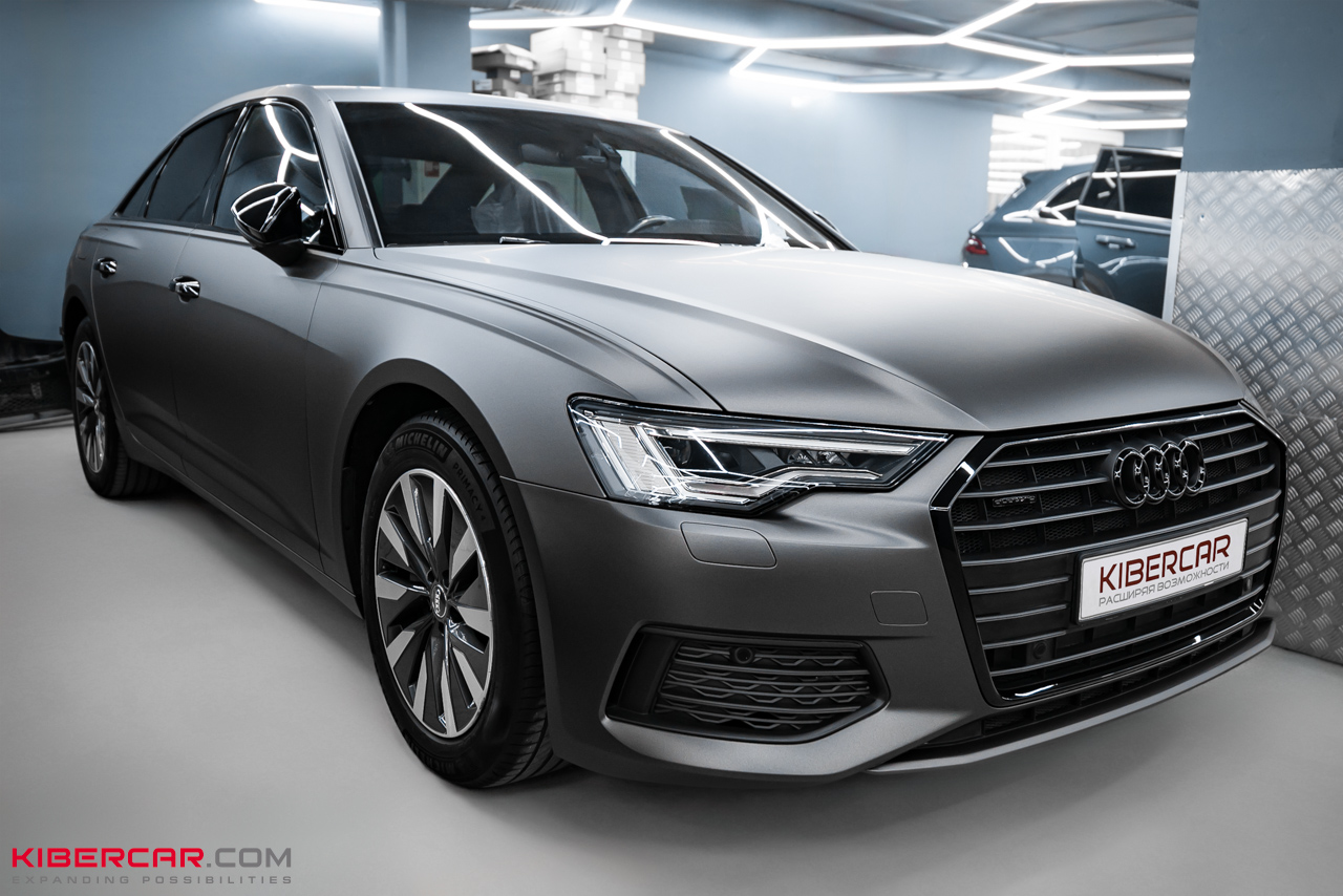 Оклейка матовой полиуретановой пленкой Audi A6