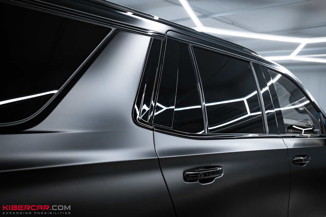 Chevrolet Tahoe: антихром и оклейка матовой полиуретановой пленкой