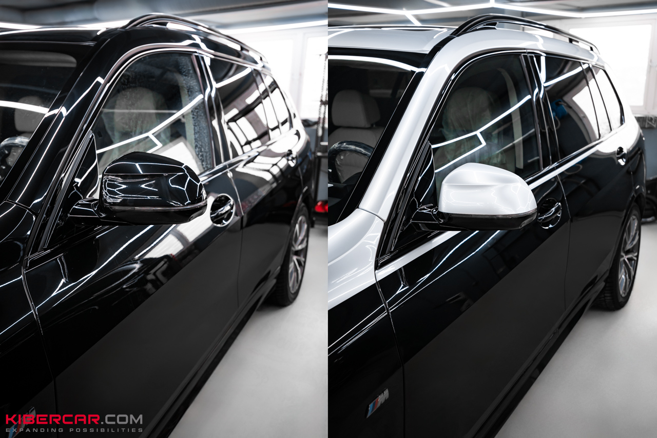 Двухцветный BMW X7: ювелирная оклейка цветным полиуретаном