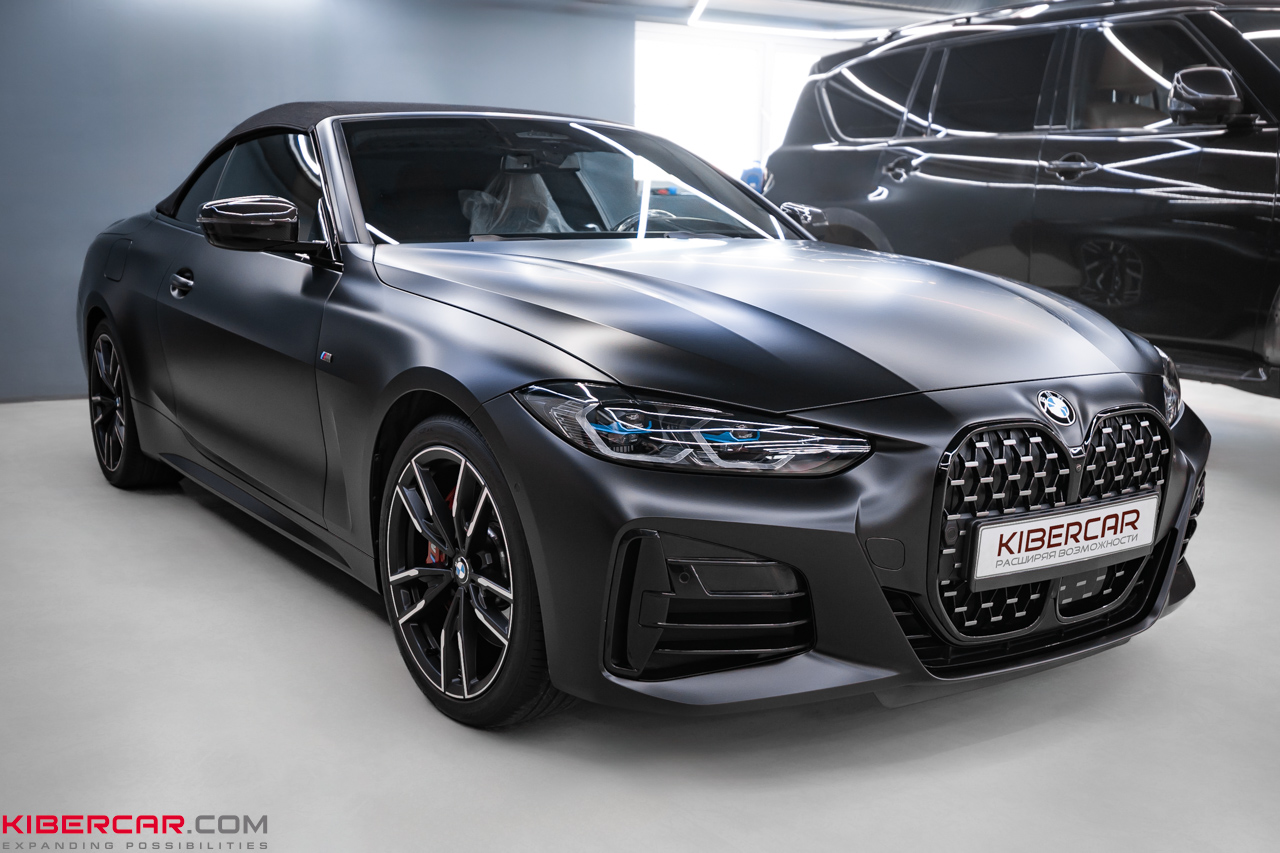 Оклейка BMW 4 серии матовым полиуретаном