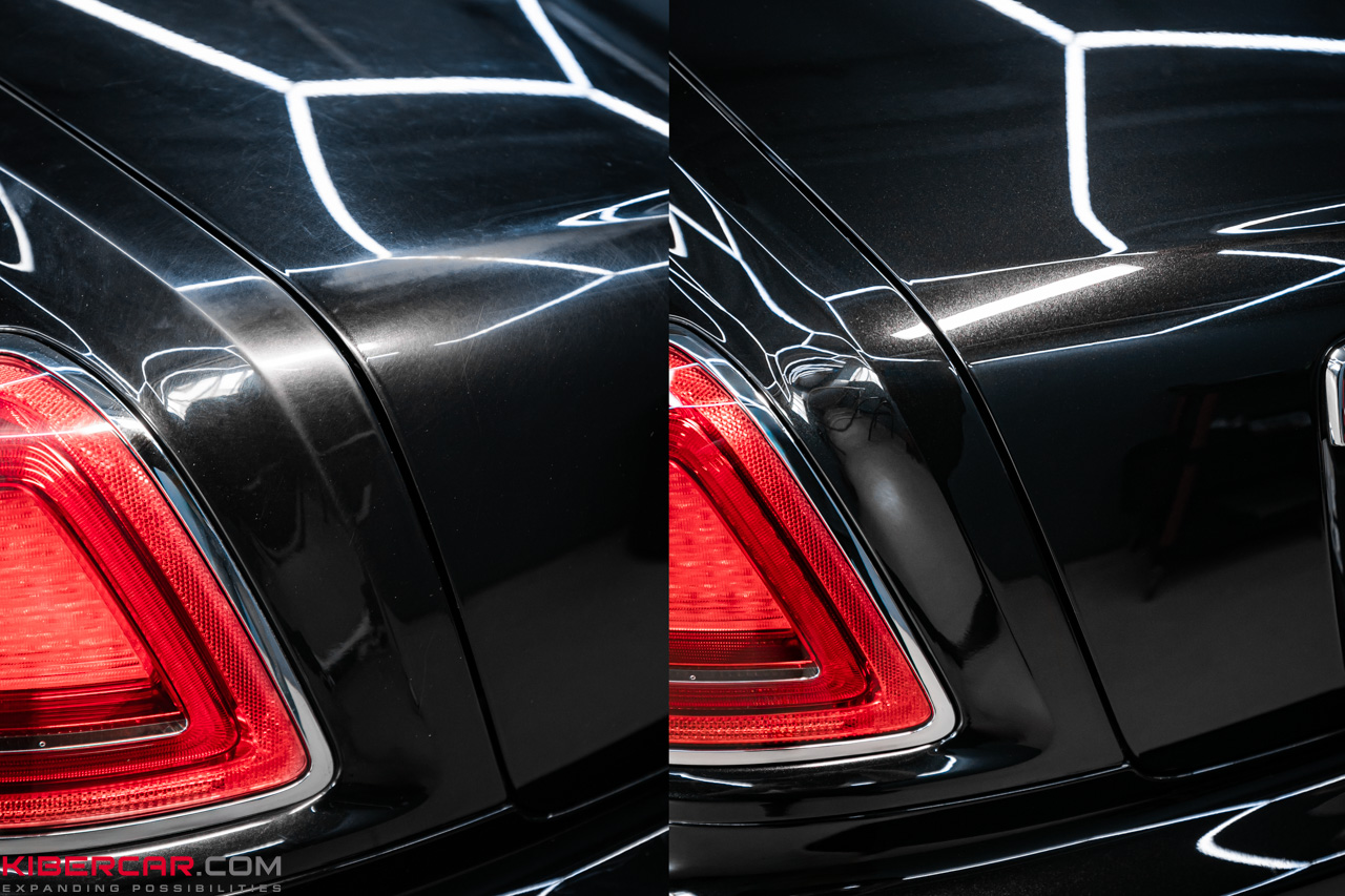 Обновление Rolls-Royce Ghost: полировка и керамическое покрытие для чёрного кузова