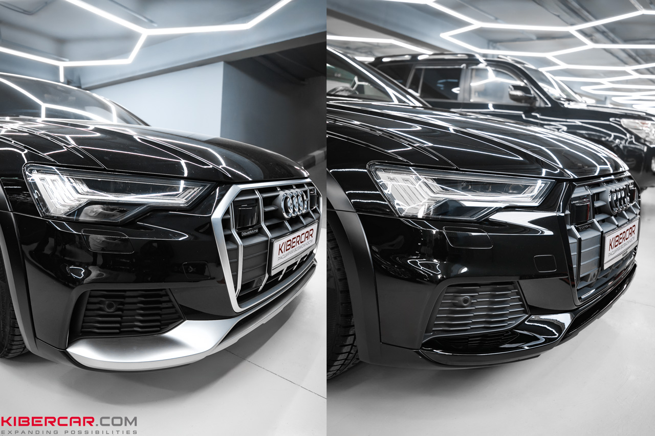 Audi A6: внешний тюнинг «антихром»