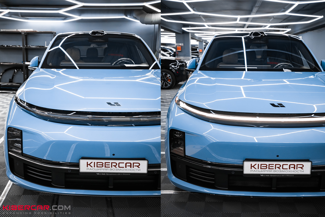Антихром на LiXiang L7: стильный контраст для голубого кузова