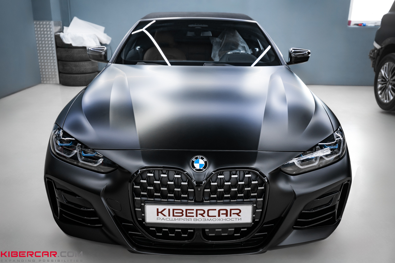 Оклейка BMW 4 серии матовым полиуретаном