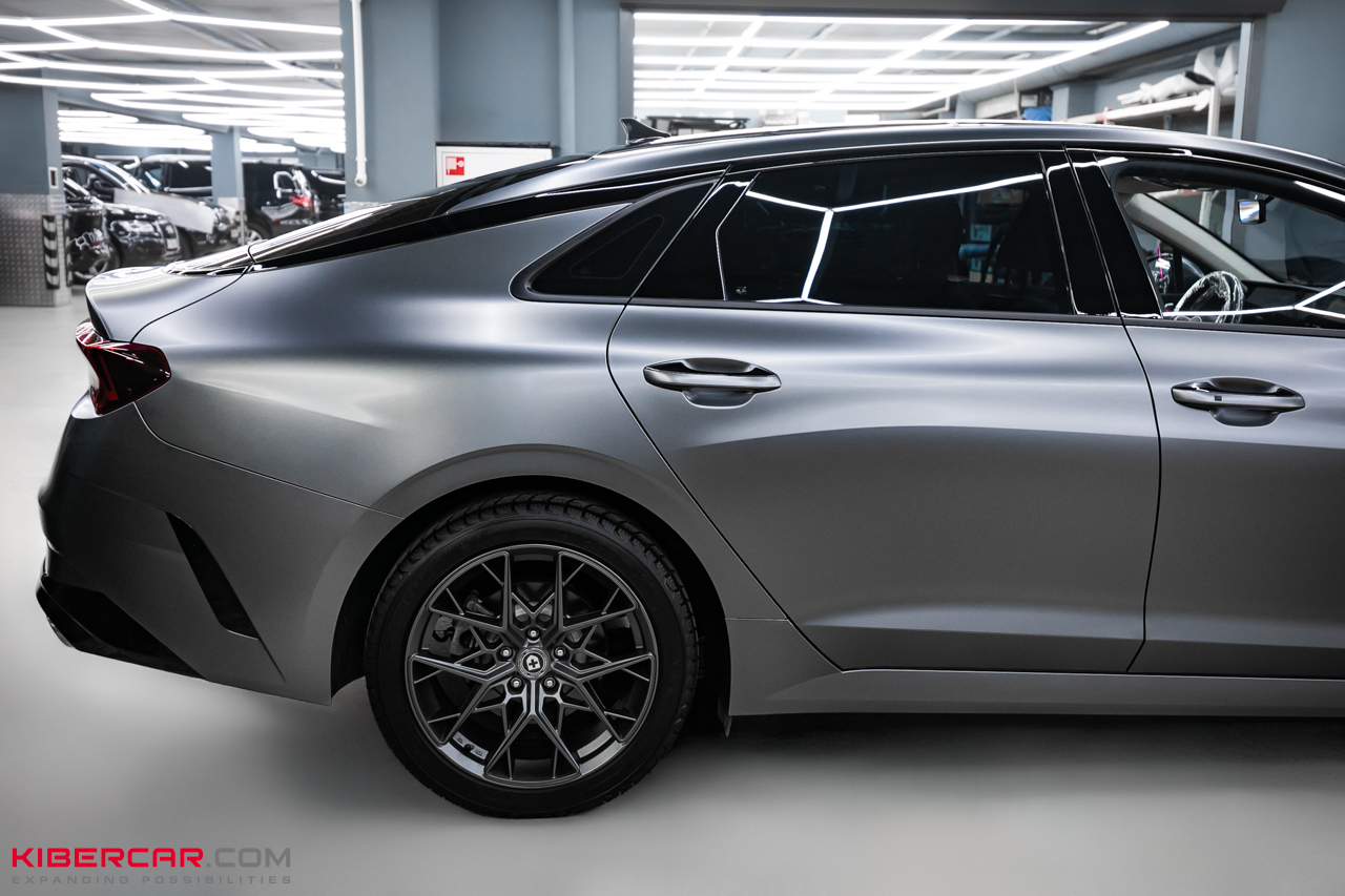 Антихром и оклейка в матовую пленку на Kia K5