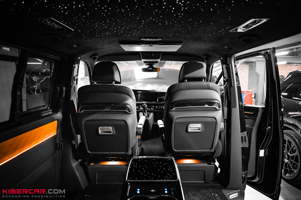 Звездное небо и атмосферная подсветка в Volkswagen Multivan