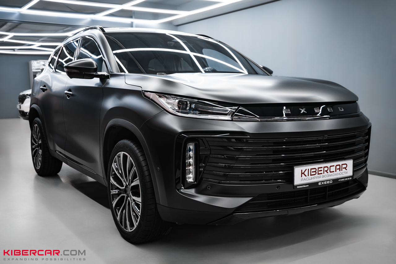 Антихром и оклейка пленкой с матовым эффектом на EXEED VX