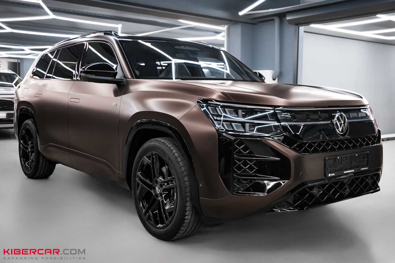 Оклейка Volkswagen Teramont в матовую защитную пленку: стильный акцент и долговременная защита