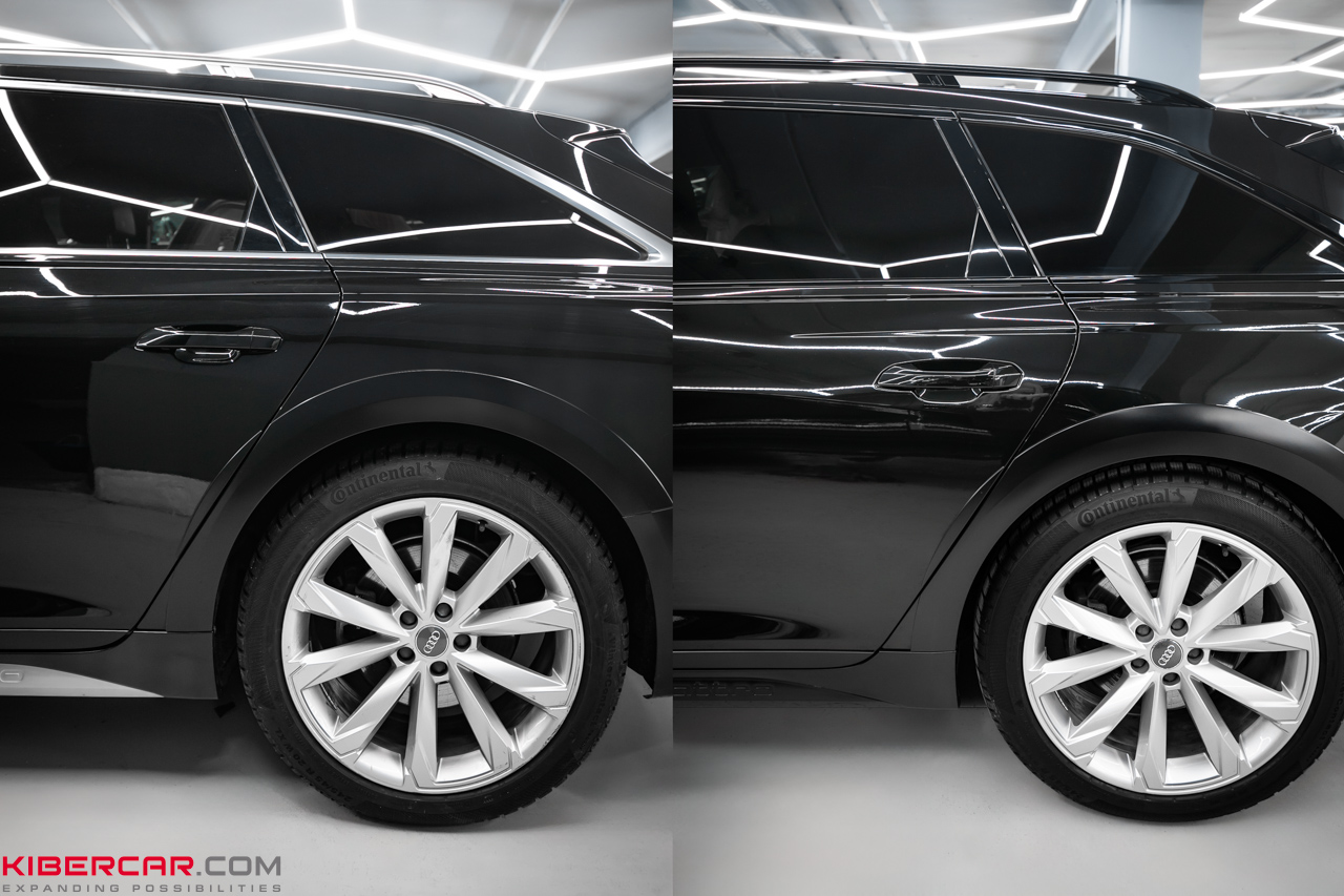 Audi A6: внешний тюнинг «антихром»