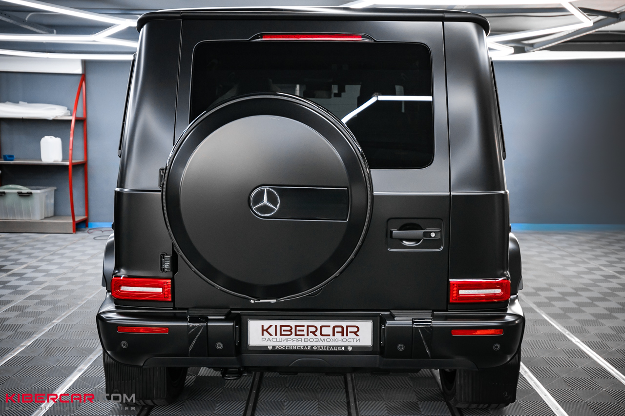 Комплексное преображение Mercedes-Benz G-Класс: матовая пленка, антихром и акценты AMG