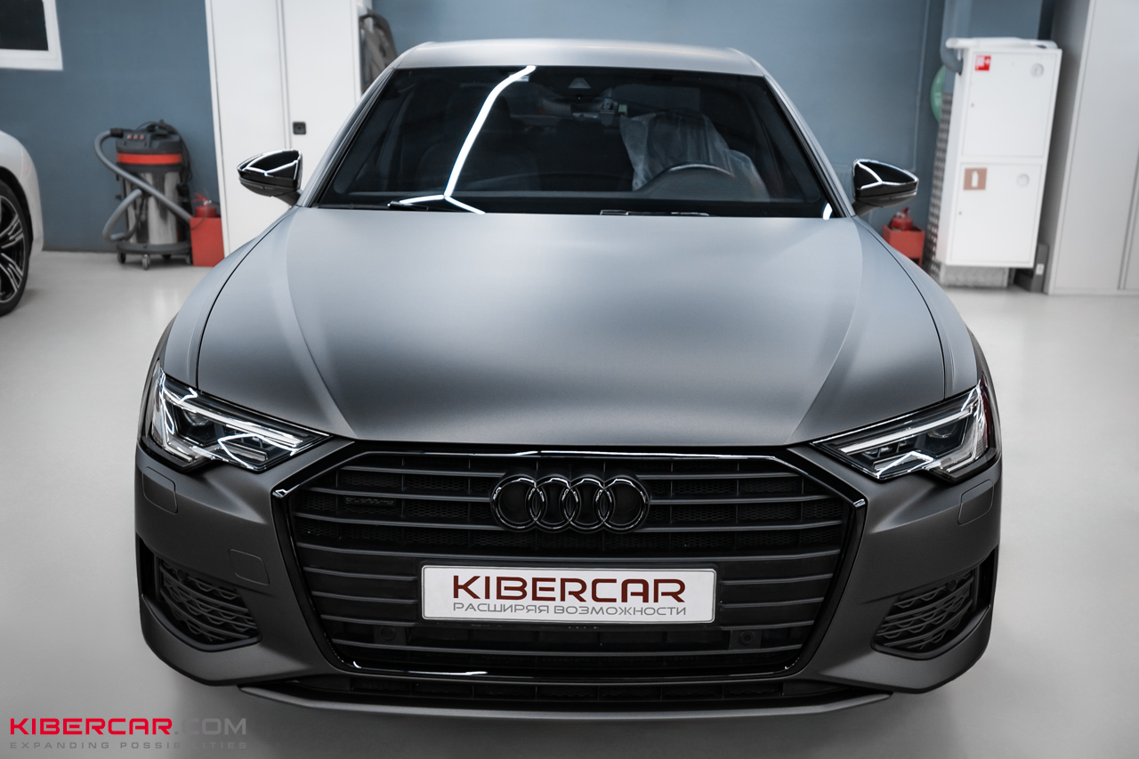 Оклейка матовой полиуретановой пленкой Audi A6