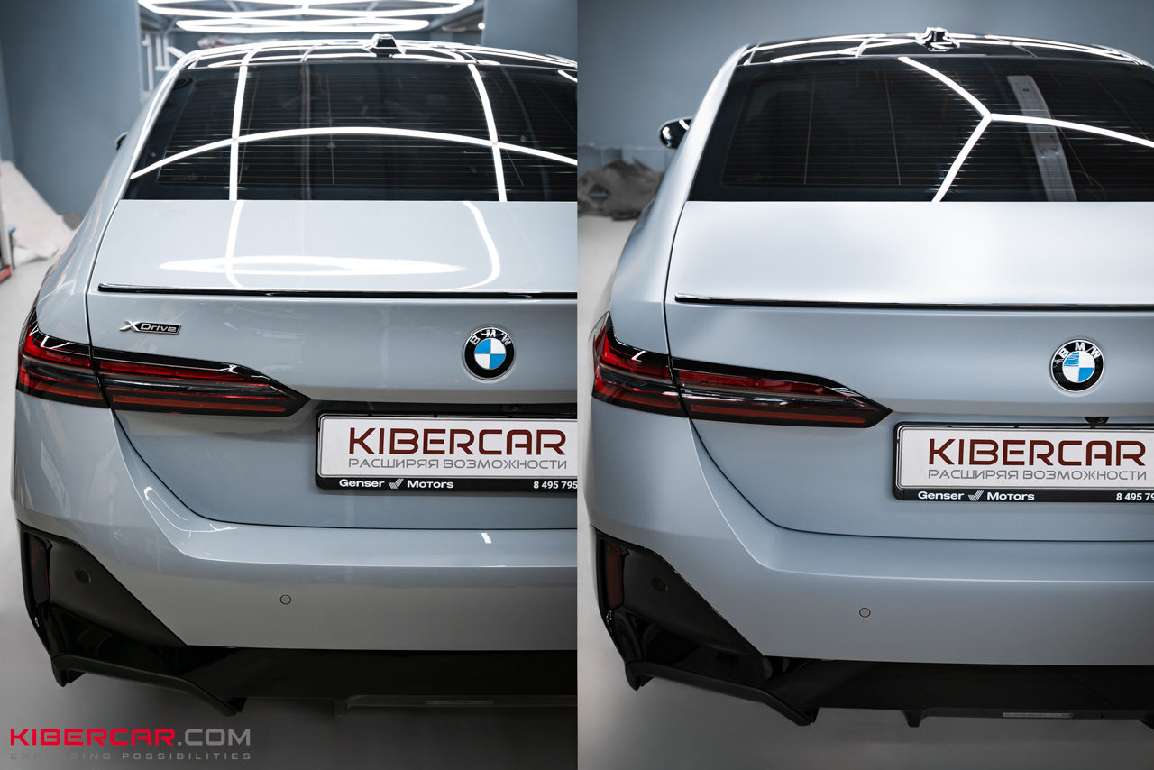 BMW М5 G90: оклейка кузова матовой пленкой