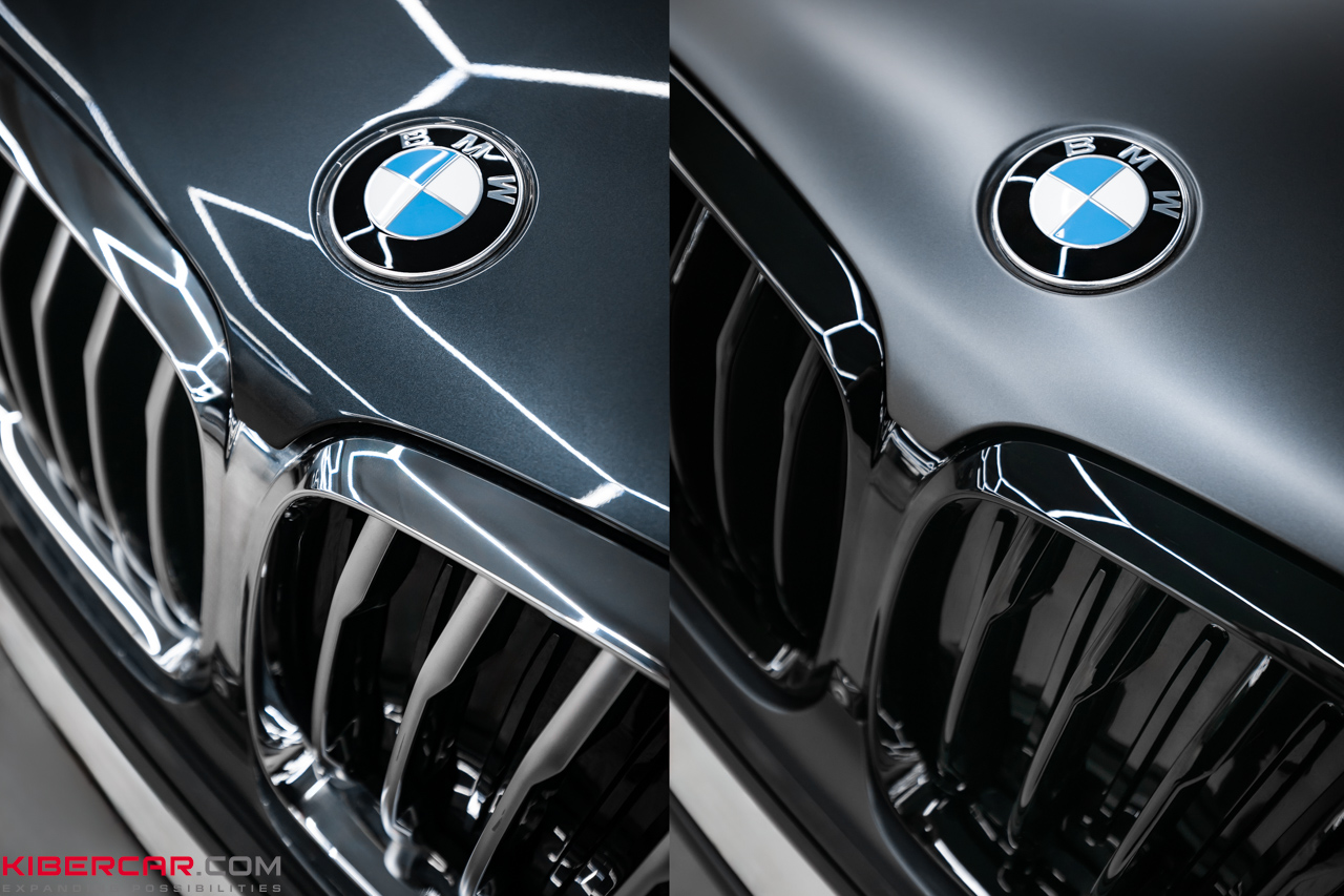 Новый облик BMW X5: антихром и оклейка матовым полиуретаном