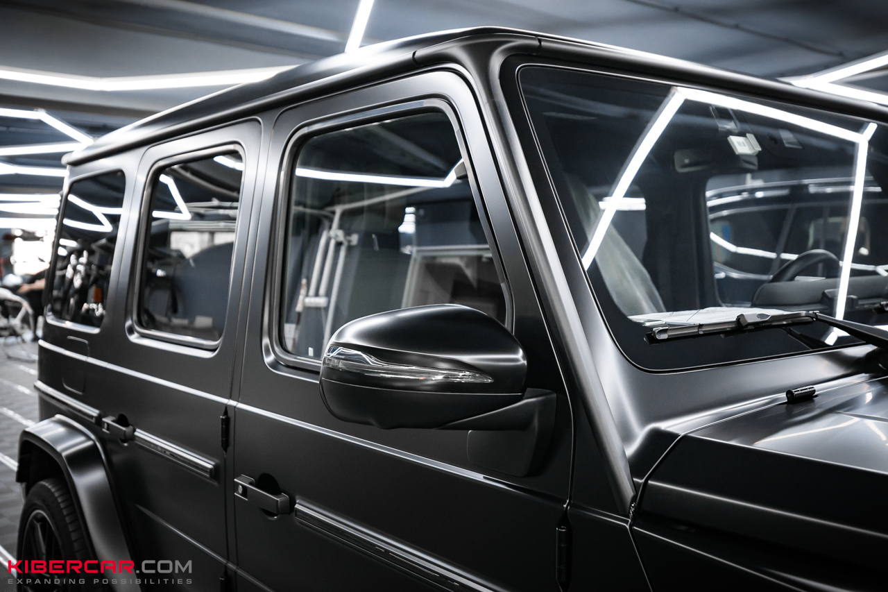 Комплексное преображение Mercedes-Benz G-Класс: матовая пленка, антихром и акценты AMG