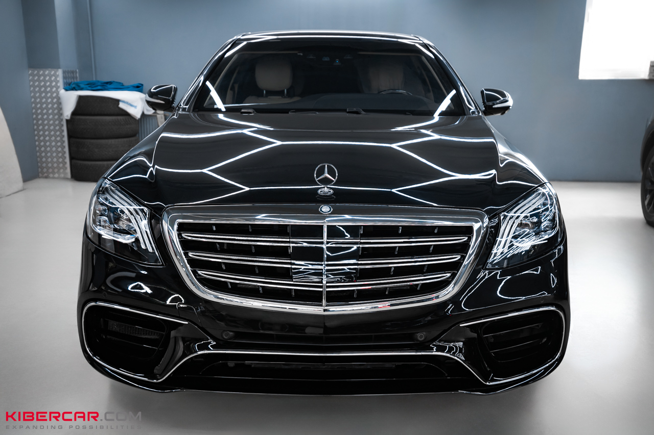 Установка обвеса и замена фар на Mercedes-Benz S-Класс W222