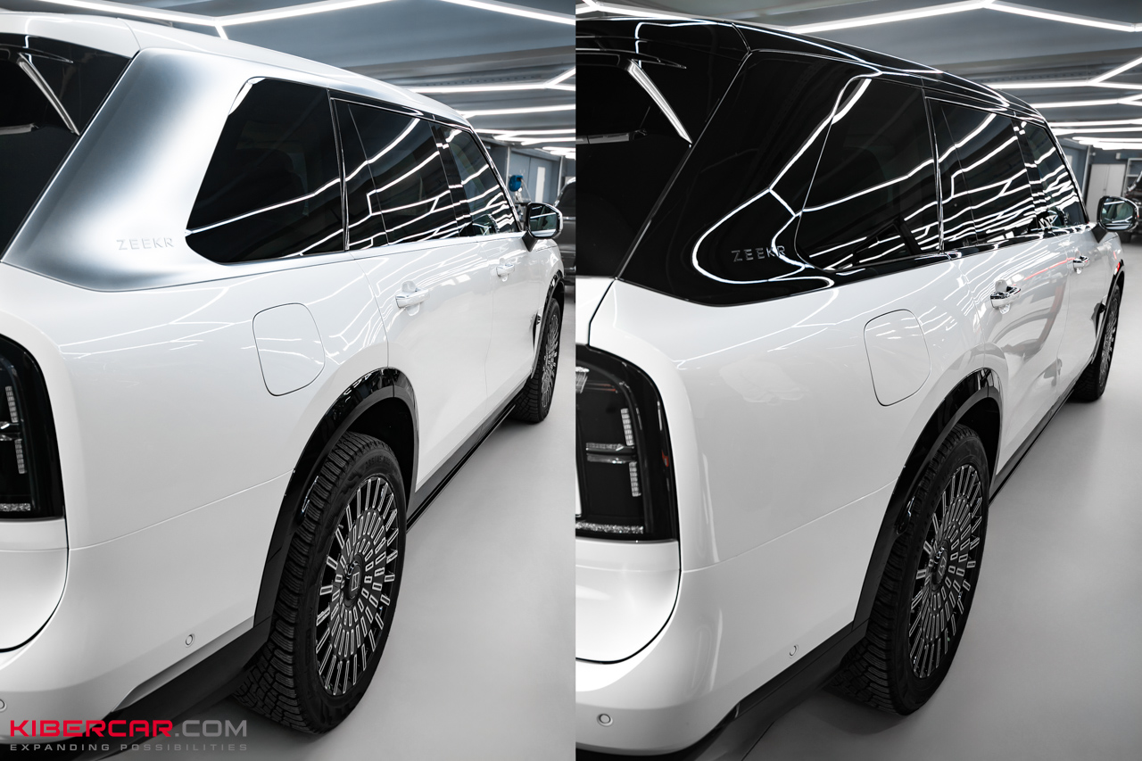 Антихром и оклейка Zeekr 9X: игра контрастов и надежная защита