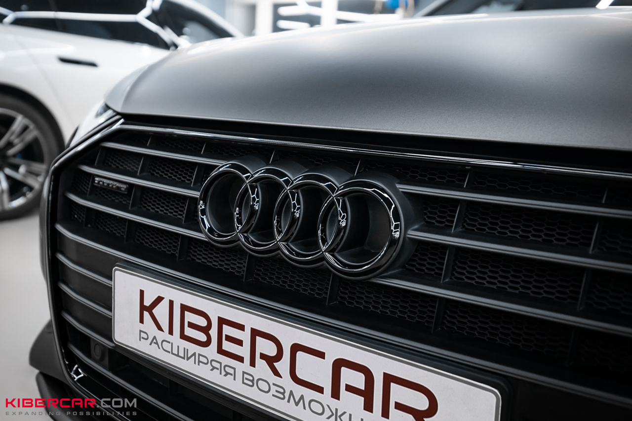 Оклейка матовой полиуретановой пленкой Audi A6