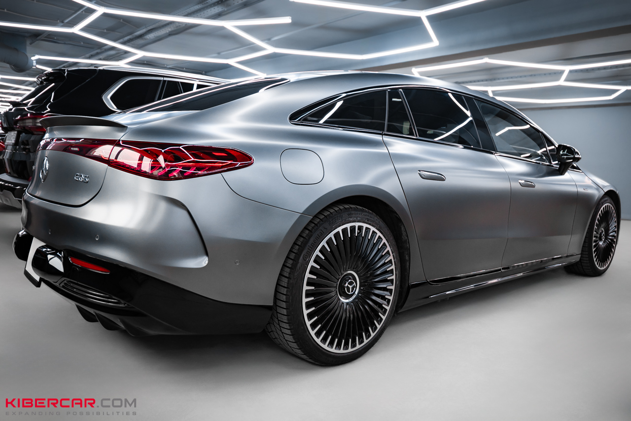 Оклейка матовой полиуретановой пленкой Mercedes-Benz EQS