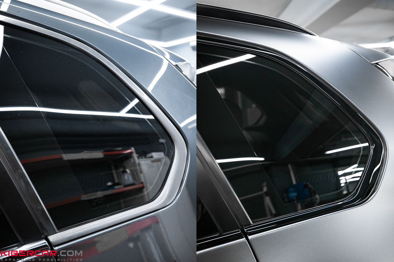 Антихром на BMW X5: обновление элементов кузова