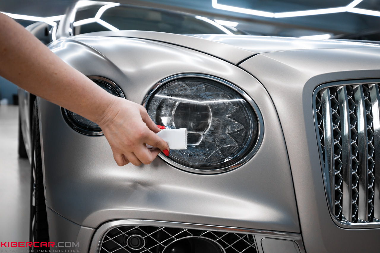 Детейлинг для Bentley Flying Spur: точечная полировка и керамика на матовый кузов