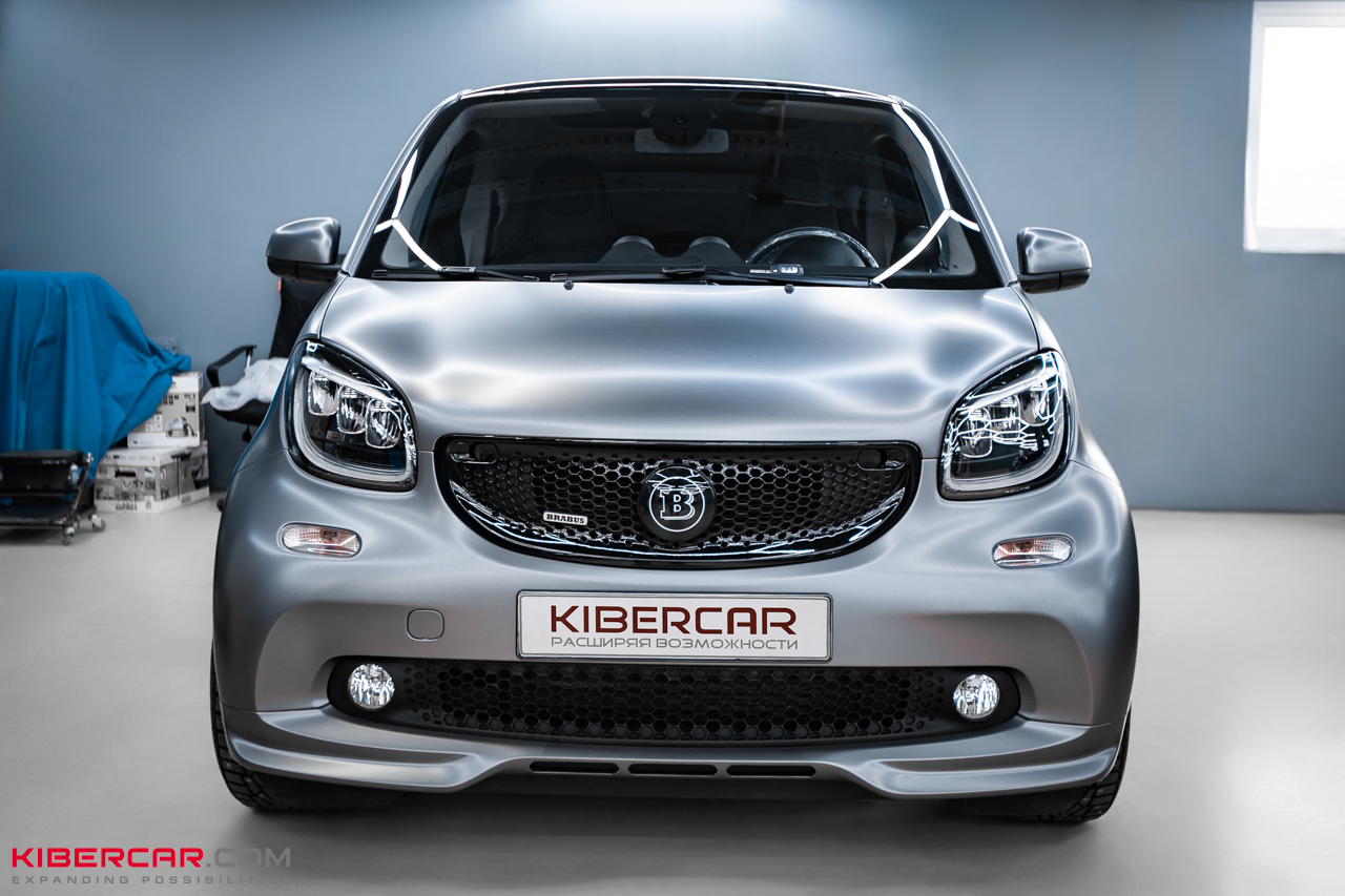 Полное преображение Smart Fortwo: оклейка кузова и проемов матовой цветной виниловой пленкой