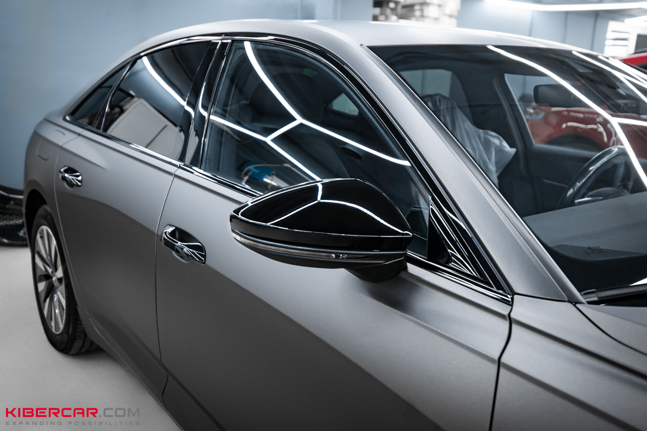 Оклейка матовой полиуретановой пленкой Audi A6