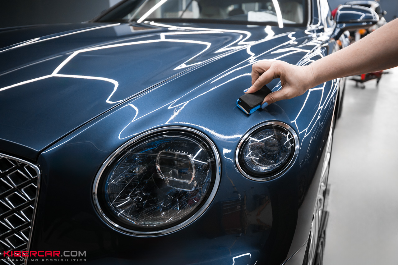 Мягкая полировка и керамическое покрытие на Bentley Continental GT