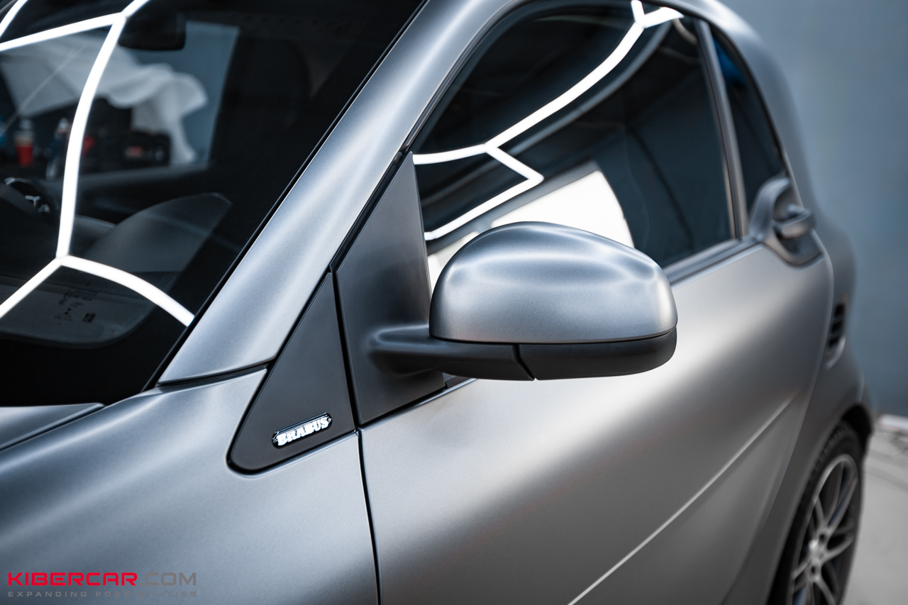 Полное преображение Smart Fortwo: оклейка кузова и проемов матовой цветной виниловой пленкой