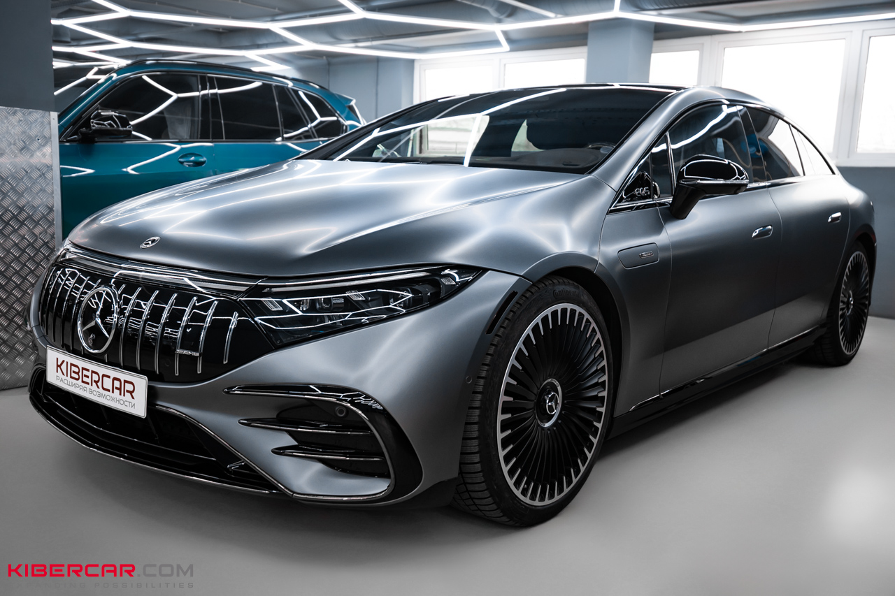 Оклейка матовой полиуретановой пленкой Mercedes-Benz EQS