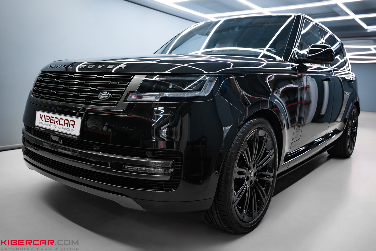 Нанесение керамики на пленку Range Rover