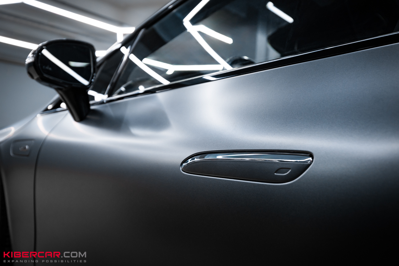 Оклейка матовой полиуретановой пленкой Mercedes-Benz EQS