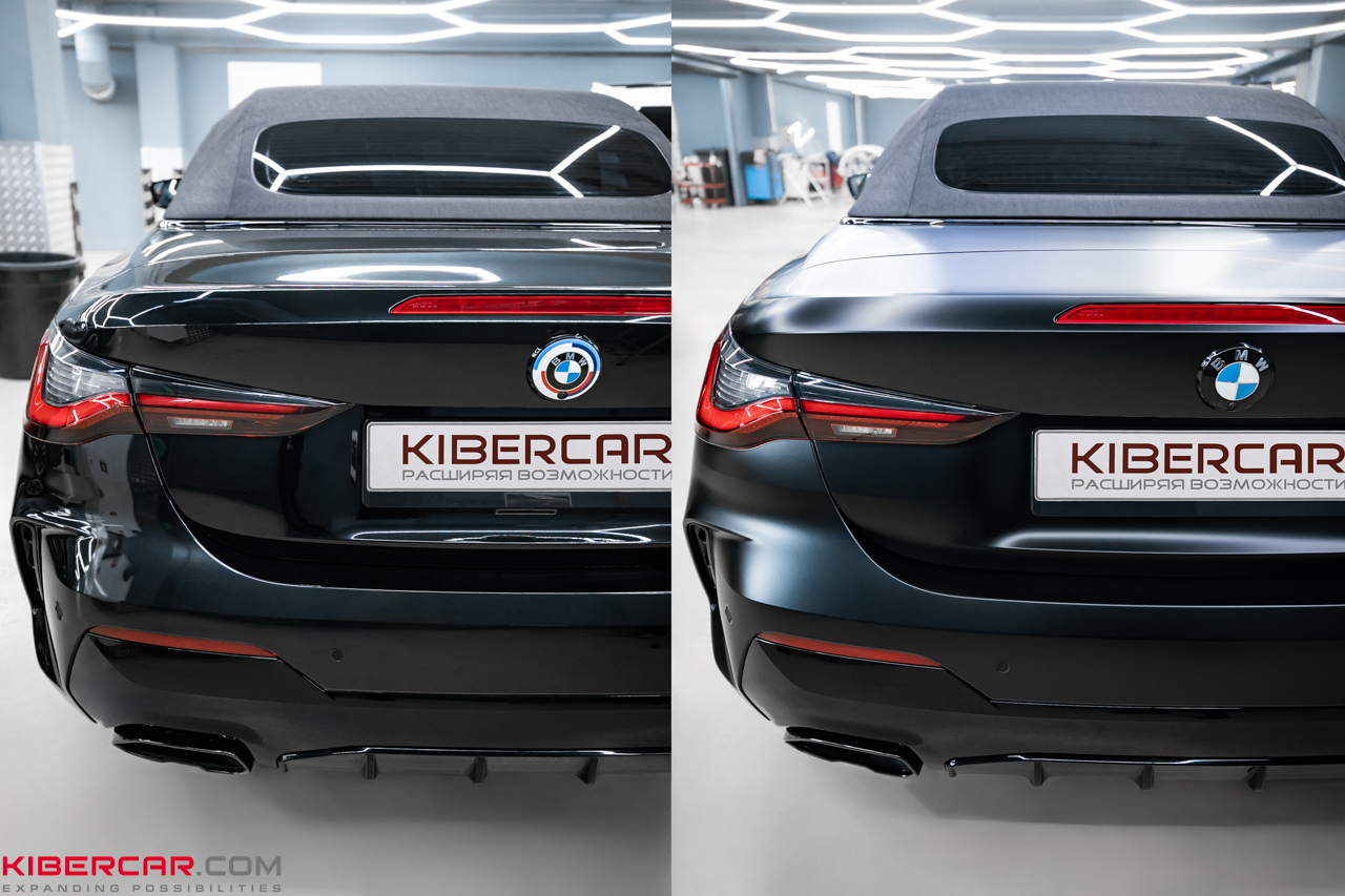Оклейка BMW 4 серии матовым полиуретаном