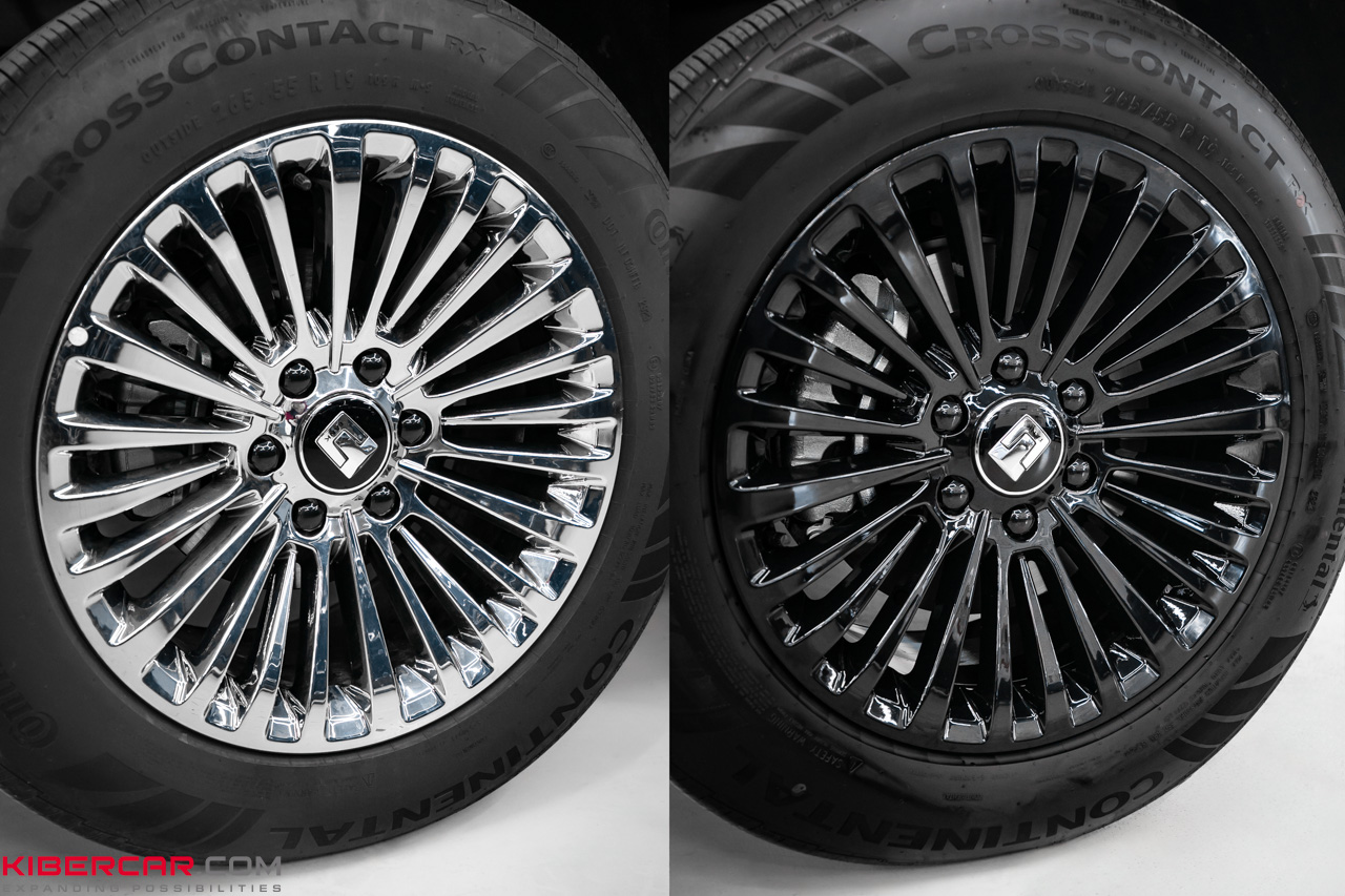 Tank 500: антихром и покраска дисков