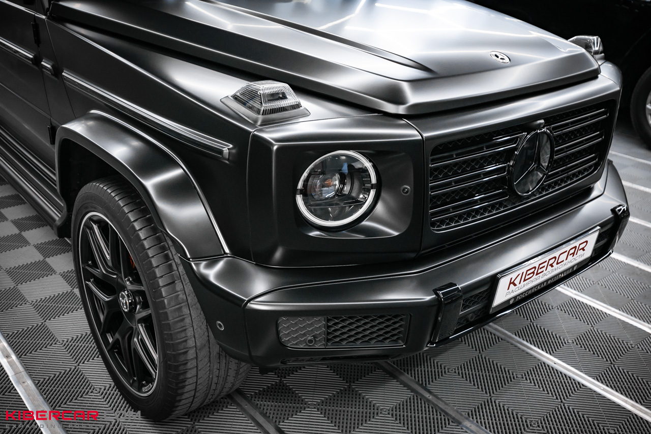 Комплексное преображение Mercedes-Benz G-Класс: матовая пленка, антихром и акценты AMG